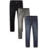 imageThe Childrens Place Boys Super Skinny JeansBlackGrayBlue 3pack