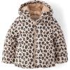imageThe Childrens Place babygirls And Toddler Girls Medium Weight Windresistant Waterresistant Puffer JacketLeopard