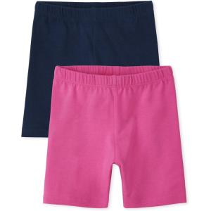 imageThe Childrens Place Baby Girls Mix And Match Bike ShortsTidalPink 2 Pack