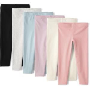 imageThe Childrens Place Baby Girls and Toddler Assorted Solid Leggings MultipacksPink Kiss 6pack