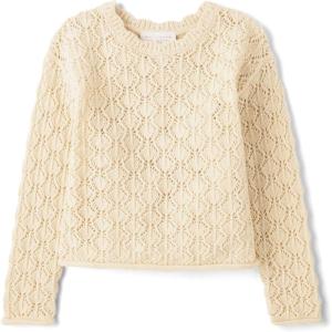 imageThe Childrens Place Baby Girls and Toddler Crew Neck Pullover SweaterFrappe Scallop