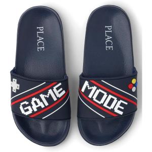 imageThe Childrens Place Boys Everyday Slip on Slide SandalsGame Mode