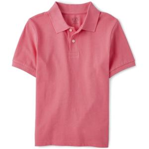 imageThe Childrens Place Boys Uniform Short Sleeve Pique PoloAstible
