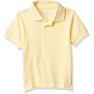 imageThe Childrens Place Boys Uniform Short Sleeve Pique PoloNew Yellow Single