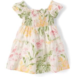 imageThe Childrens Place and Toddler Short Sleeve Casual DressesSimply White Floral
