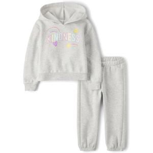 imageThe Childrens Place babygirls And Toddler Long Sleeve Active Shirt and Pant 2 Piece OutfitKindness