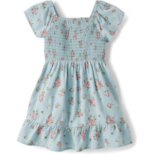 imageThe Childrens PlaceBaby Girlsand Toddler Short Sleeve Casual DressesDusky Blue12 Months18 Months