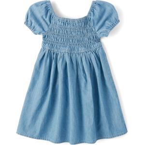 imageThe Childrens PlaceBabyGirlsand Toddler Short Sleeve Everyday DressesCloudless Wash Smocked12 Months18 Months