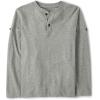 imageThe Childrens Place Boys Long Sleeve Rolled Cuff Henley ShirtSmoke Grey