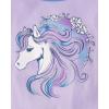 imageThe Childrens Place Girls 100 Cotton Long Sleeve Top and Pants 2 Piece Pajama SetTie Dye Horse