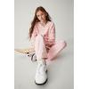 imageThe Childrens Place Girls Long Sleeve Crew Neck Pullover SweaterFuzzy Pink Stripe
