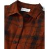imageThe Childrens Place Girls Long Sleeve Plaid Twill Tie Front Button Down ShirtHot Spice