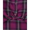 imageThe Childrens Place Girls Long Sleeve Plaid Twill Tie Front Button Down ShirtRose Parade Plaid