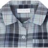 imageThe Childrens Place Girls Long Sleeve Plaid Twill Tie Front Button Down ShirtSmoky Blue
