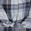 imageThe Childrens Place Girls Long Sleeve Plaid Twill Tie Front Button Down ShirtSmoky Blue