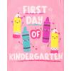 imageThe Childrens Place Girls School Days Short Sleeve Graphic TShirtsmultipacksUnicorns First Day Kindergarten