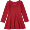 imageThe Childrens Place Girls Short Sleeve Dressy DressClassic Red