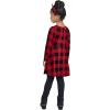 imageThe Childrens Place Girls Short Sleeve Dressy DressClassic Red Bufflo Plaid Single
