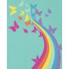 imageThe Childrens Place Girls Short Sleeve Graphic T ShirtButterflyButterfly HeartsRainbows