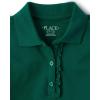 imageThe Childrens Place Girls Short Sleeve Ruffle Polo DressSpruceshad