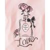 imageThe Childrens Place Girls UnicornsSportsButterflies Long Sleeve Graphic TShirts2 PackLoveRose
