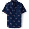 imageThe Childrens Place Boys Short Sleeve Button Down ShirtAmerica Monster Trucks
