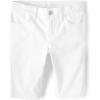 imageThe Childrens Place Girls Denim Skimmer ShortsWhite
