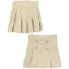 imageThe Childrens Place Girls PleatedButton SkortSandy 2pack