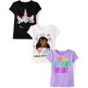 imageThe Childrens Place Girls School Days Short Sleeve Graphic TShirtsmultipacks1st Day of Second GradeReaderUnicorn