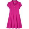 imageThe Childrens Place Girls Short Sleeve Ruffle Polo DressAurora Pink