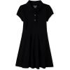 imageThe Childrens Place Girls Short Sleeve Ruffle Polo DressBlack