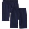 imageThe Childrens Place Girls Solid Bike ShortsTidal 2 Pack