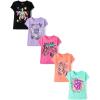 imageThe Childrens Place Girls TrendsIcons Short Sleeve Graphic TShirts5 PackDream Trends