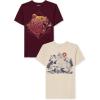 imageThe Childrens Place boys Short Sleeve Graphic Tshirt 2pack T Shirt BearPanther XXLarge US