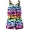 imageThe Childrens Place girls Casual Sleeveless Shorts RomperBlack Multicolor