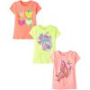 imageThe Childrens PlaceGirlsAssorted Everyday Short Sleeve Graphic TShirtsMultipacksDrinkHeart FruitsButterfly 3PackXLarge