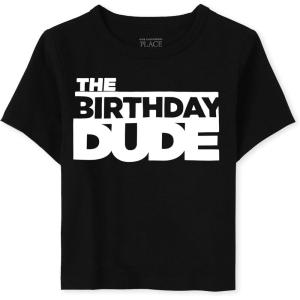 imageThe Childrens Place Boys Birthday Dude Graphic TeeBirthday Dude Single