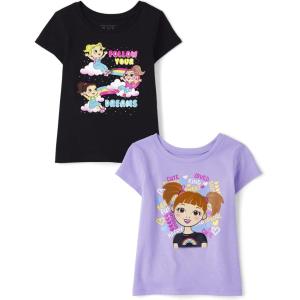 imageThe Childrens Place Boys Birthday Dude Graphic TeeFollow DreamsGirl