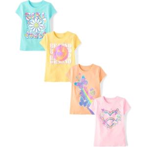 imageThe Childrens Place Boys Birthday Dude Graphic TeeHeartBe KindGirl PowerButterflies
