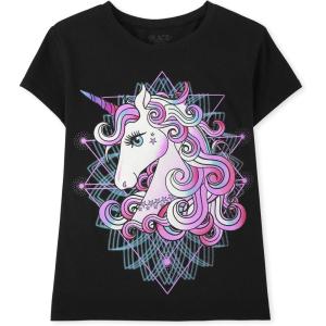 imageThe Childrens Place Boys Birthday Dude Graphic TeePurple Unicorn