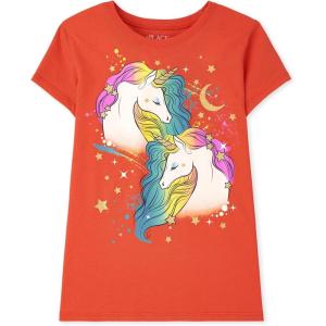imageThe Childrens Place Boys Birthday Dude Graphic TeeRainbow Hair Unicorns