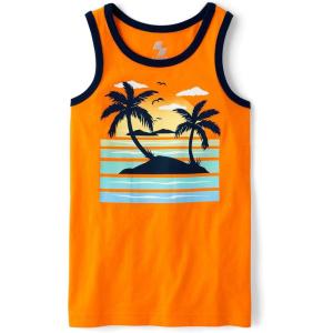 imageThe Childrens Place Boys Sleeveless Tank Top ShirtDragon Fire Palms