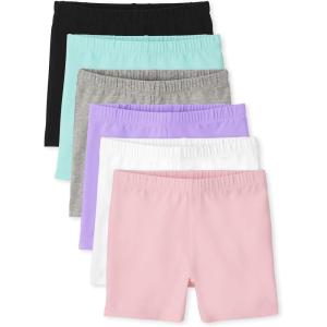 imageThe Childrens Place Girls Cartwheel ShortsGum Drop 6pack