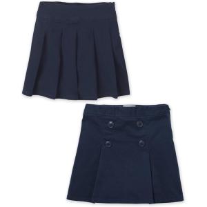 imageThe Childrens Place Girls PleatedButton SkortTidal 2pack