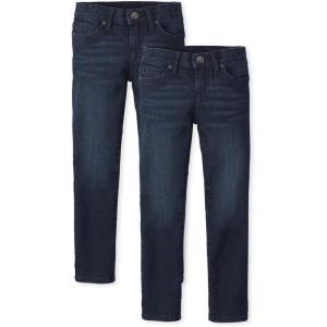 imageThe Childrens Place Girls Skinny JeansDark Wash 2pack