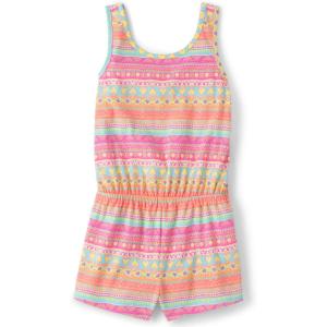 imageThe Childrens Place Girls Sleeveless Summer RomperFrench Rose Print