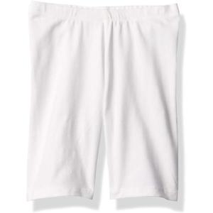 imageThe Childrens Place Girls Solid Bike ShortsWhite Single