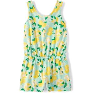 imageThe Childrens Place girls Casual Sleeveless Shorts RomperMint Tea