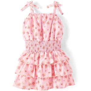 imageThe Childrens PlaceGirlsCasual Sleeveless Tiered DressesPink FloralLarge