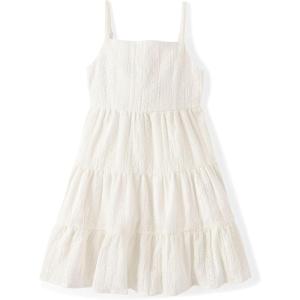 imageThe Childrens PlaceGirlsCasual Sleeveless Tiered DressesSimply White EyelitMedium